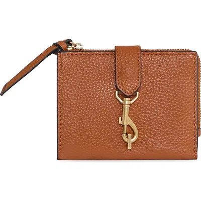 Rebecca Minkoff Slim Megan Leather Bifold Wallet In Brown
