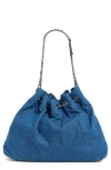 Rebecca Minkoff Slouchy Soft Tote In Blue