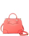Rebecca Minkoff Small Amorous Leather Satchel In Pink