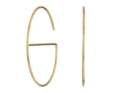 Rebecca Minkoff Small Circle/bar Hoop In Gold