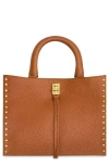 Rebecca Minkoff Small Darren Leather Tote In Brown
