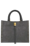 Rebecca Minkoff Darren Small Leather Tote In Shadow
