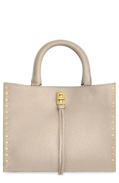 Rebecca Minkoff Small Darren Leather Tote In Stone