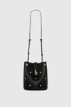 Rebecca Minkoff Small Heart Bucket Bag In Black