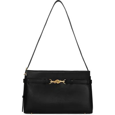 Rebecca Minkoff Small Insider Leather Shoulder Bag In Black