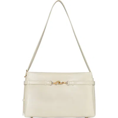 Rebecca Minkoff Small Insider Leather Shoulder Bag In White