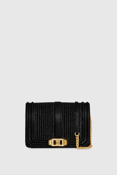 Rebecca Minkoff Small Love Crossbody Bag In Black