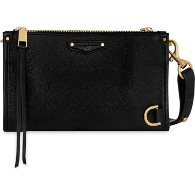 Rebecca Minkoff Small Mab Leather Crossbody Bag In Black