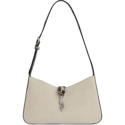 Rebecca Minkoff Small Megan Leather Shoulder Bag In White