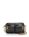 Rebecca Minkoff Small Surplus Leather Crossbody Bag In Black