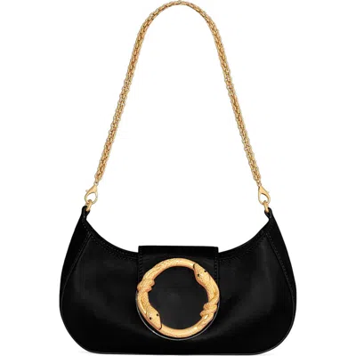 Rebecca Minkoff Snake Hardware Shoulder Bag In Black