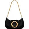 Rebecca Minkoff Snake Ring Leather Shoulder Bag In Black