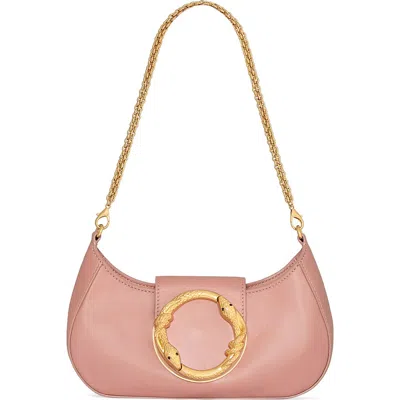 Rebecca Minkoff Snake Ring Leather Shoulder Bag In Romance