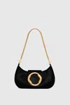 Rebecca Minkoff Snake Ring Shoulder Bag In Black