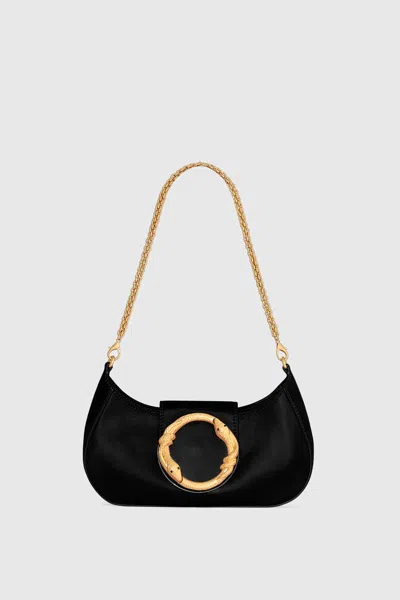 Rebecca Minkoff Snake Ring Shoulder Bag In Black