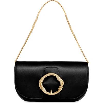 Rebecca Minkoff Snake Ring Shoulder Bag In Black