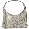 Rebecca Minkoff Snakeskin Print Leather Mini Hobo Bag