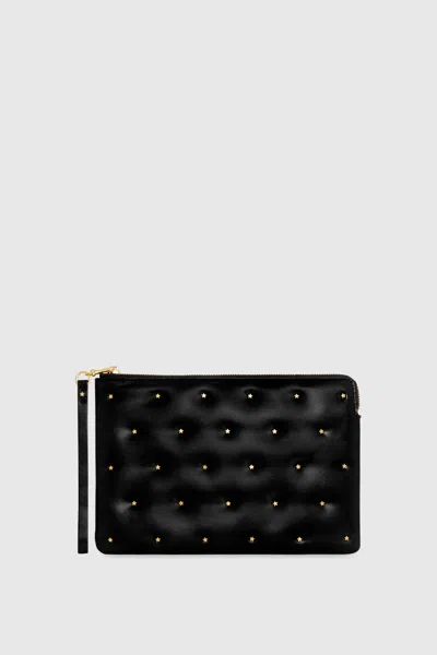 Rebecca Minkoff Star Studded Wristlet Bag In Black
