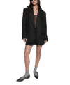 Rebecca Minkoff Starlet Pinstripe Oversize Wool Blend Blazer In Pinstripes