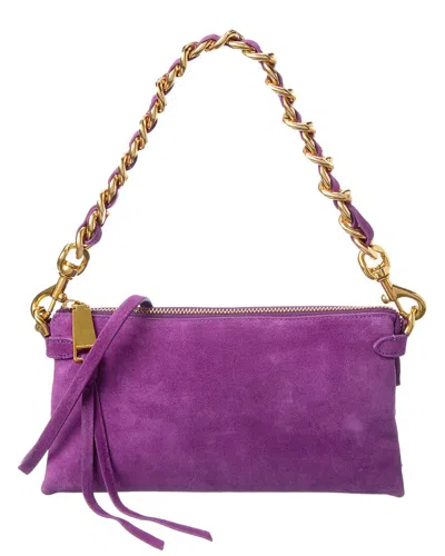 Rebecca Minkoff Stevie Medium Leather Crossbody In Purple