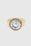 Rebecca Minkoff Stone Ring In Gold