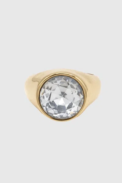 Rebecca Minkoff Stone Ring In Gold