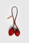 Rebecca Minkoff Strawberry Bag Charm In Siren/willow/veridian