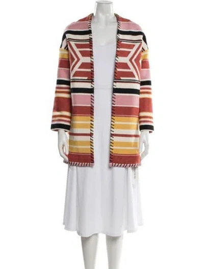 Pre-owned Rebecca Minkoff Striped Coat W/ Tags In Multi