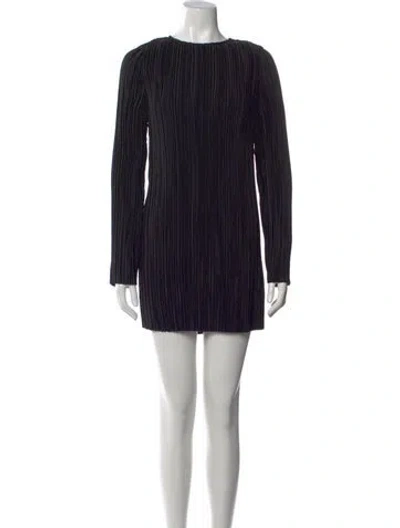 Pre-owned Rebecca Minkoff Striped Mini Dress W/ Tags In Black