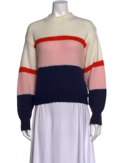 Pre-owned Rebecca Minkoff Striped Mock Neck Sweater In Multi
