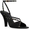 Rebecca Minkoff Studded Ankle Strap Sandal In Black