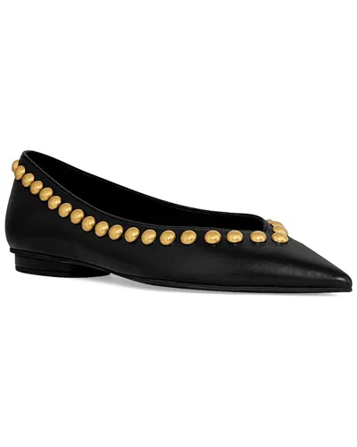 REBECCA MINKOFF STUDDED LEATHER BALLET FLAT