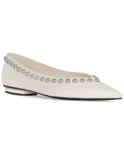 REBECCA MINKOFF STUDDED LEATHER BALLET FLAT