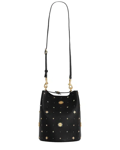 Rebecca Minkoff Studded Leather Bucket Bag In Black