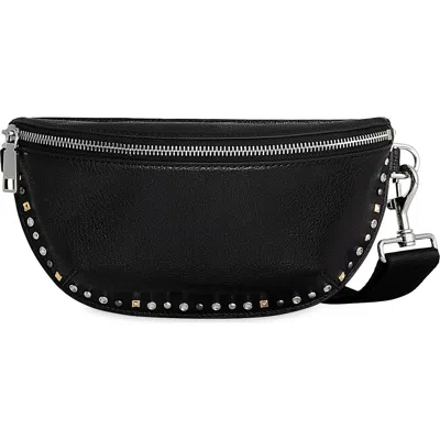Rebecca Minkoff Studded Leather Sling Bag In Black