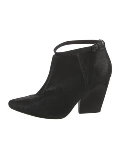 Pre-owned Rebecca Minkoff Suede Boots In Black