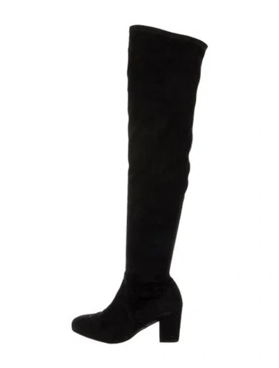Pre-owned Rebecca Minkoff Suede Boots In Black