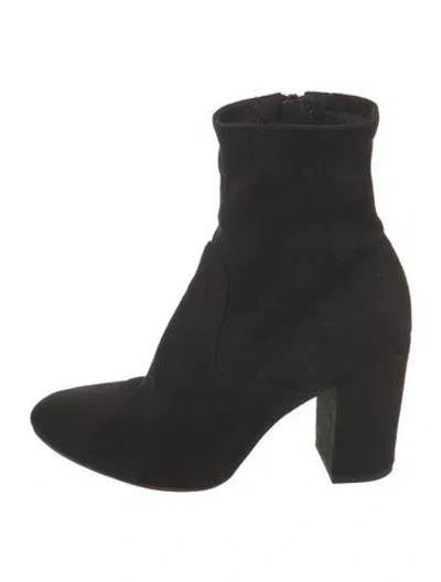 Pre-owned Rebecca Minkoff Suede Boots In Black