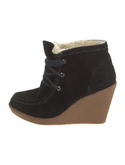 Pre-owned Rebecca Minkoff Suede Boots In Black