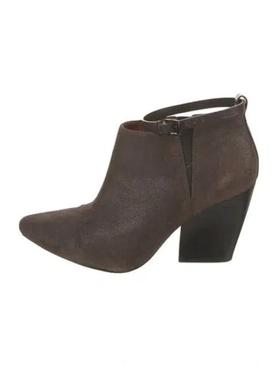 Pre-owned Rebecca Minkoff Suede Boots In Brown