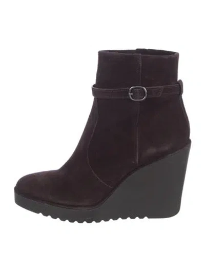Pre-owned Rebecca Minkoff Suede Boots In Purple