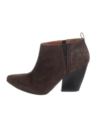 Pre-owned Rebecca Minkoff Suede Chelsea Boots In Brown