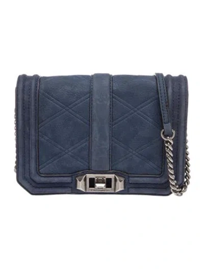 Pre-owned Rebecca Minkoff Suede Crossbody Bag In Blue