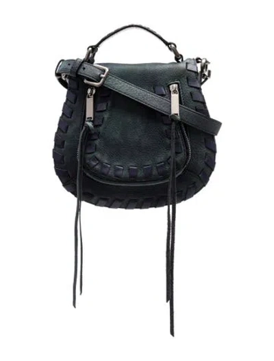 Pre-owned Rebecca Minkoff Suede Crossbody Bag In Blue