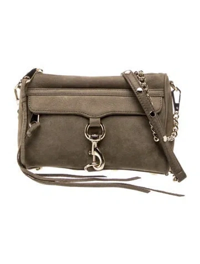 Pre-owned Rebecca Minkoff Suede Crossbody Bag In Green