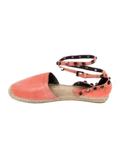 Pre-owned Rebecca Minkoff Suede Espadrilles In Pink