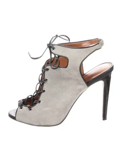 Pre-owned Rebecca Minkoff Suede Pumps In Gray