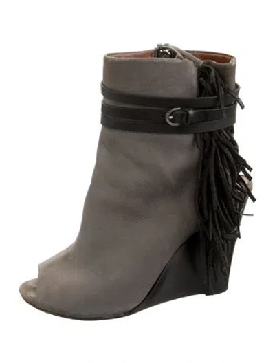 Pre-owned Rebecca Minkoff Suede Pumps In Grey
