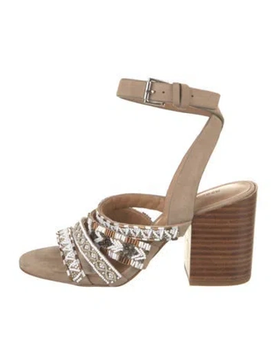 Pre-owned Rebecca Minkoff Suede Sandals In Multi