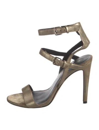 Pre-owned Rebecca Minkoff Suede Sandals In Neutrals